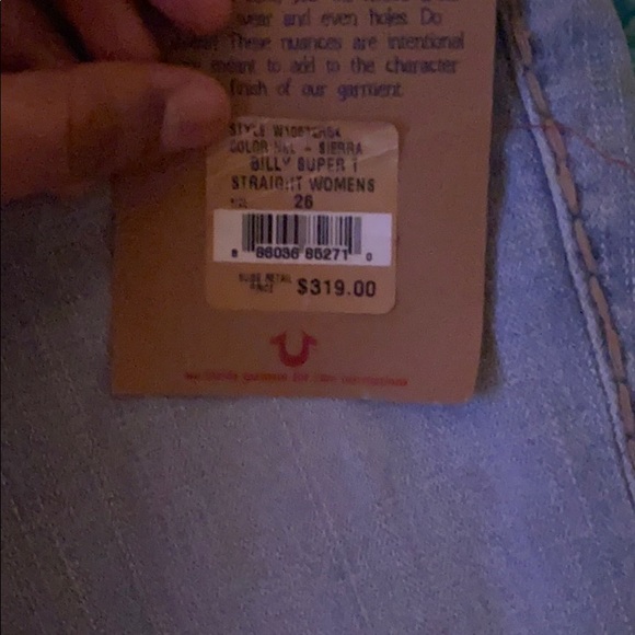 NEW NEVER WORN TRUE RELIGON JEANS - Picture 2 of 4